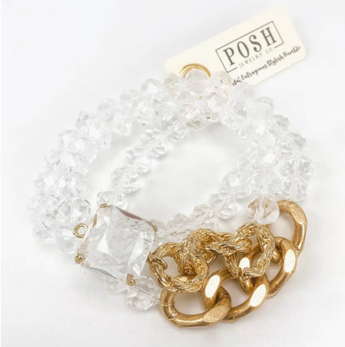 Clear Bead Bracelet