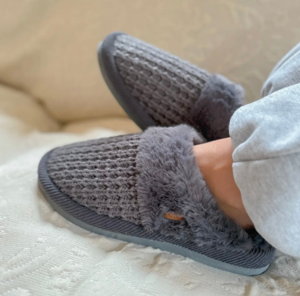 C.C. Waffle Knit Slippers