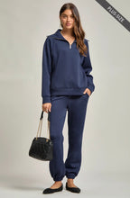 Hampton Quarter Zip Pullover + Jogger Set - Sassy Curves
