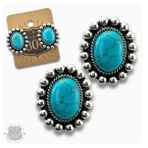 TQ Concho Post Earrings