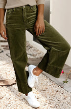 My True Love Wide Leg Corduroy Pants - Green