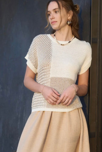 Sandy Shorelines Colorblock Sweater