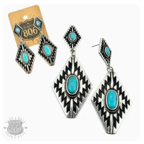 Aztec TQ Earrings