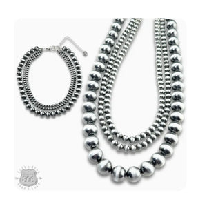 Western 3 pc. Navajo Beaded Necklace