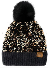 CC Sequin Pom Pom Beanie