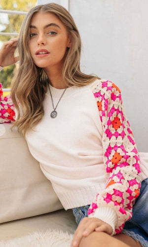 Sweet Nothing Crochet Sweater