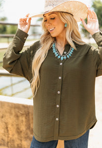 Truly Blessed Button-Up Top