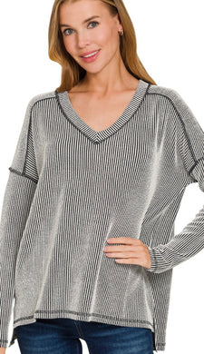 Made For This Ribbed LS Top