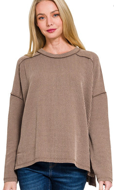 Double Dare You Ribbed Top