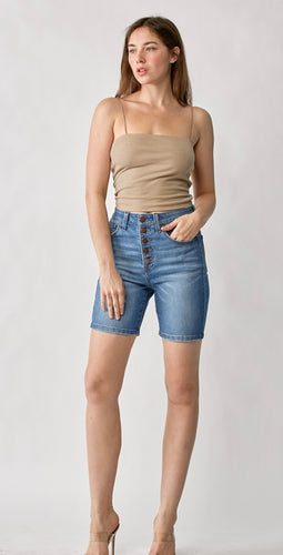 Risen Tried & True HR Mid Thigh Shorts