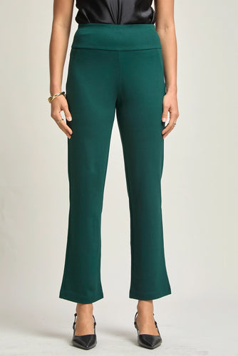 DS Magic High Slim Straight Pants-H. Green