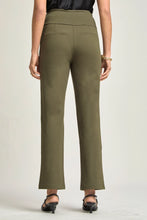 DS Magic High Slim Straight Pants-Olive