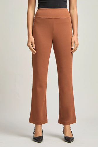 DS Magic High Slim Straight Pants-Rust