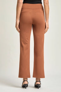 DS Magic High Slim Straight Pants-Rust