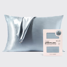 Kitsch Satin Pillowcase-Haze Blue