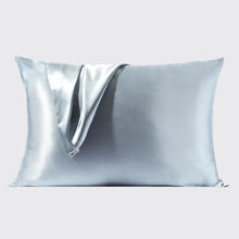 Kitsch Satin Pillowcase-Haze Blue