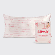 Kitsch King Size Satin Pillowcase-Bows
