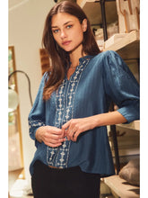 Opalite Embroidered Top