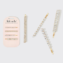 Kitsch 4 pc. Rhinestone Bobby Pins - Gold