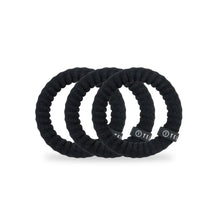 Teleties Black Nylon Hair Ties - Large