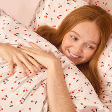 Kitsch King Size Satin Pillowcase-Cherry