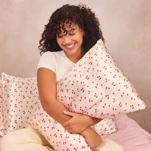 Kitsch King Size Satin Pillowcase-Cherry