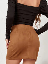 That’s A Wrap Mini Skirt - Khaki