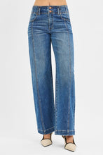 Risen Mid Rise Wide Baggy Jeans