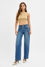 Risen Mid Rise Wide Baggy Jeans