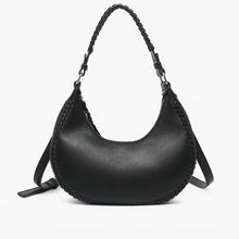 Aria Whipstitch Handbag - Black