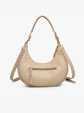 Aria Whipstitch Handbag - Lt Taupe
