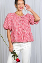 Smitten With You Gingham Top