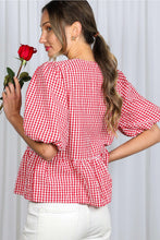 Smitten With You Gingham Top