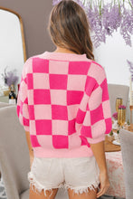 Tickled Pink Checkered Top