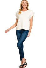 Picture Perfect Stitch Detail Sweater Vest - Ivory