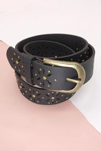 Flower Cutout Belt - Black