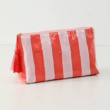 Cabana Makeup Pouch - Pink/Red