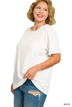 My Boyfriend Tee - White (Sassy Curves)