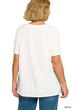 My Boyfriend Tee - White (Sassy Curves)