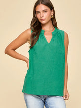 Keep It Cute Sleeveless Top - Green