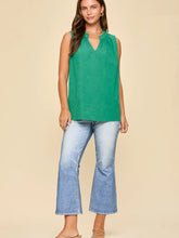 Keep It Cute Sleeveless Top - Green