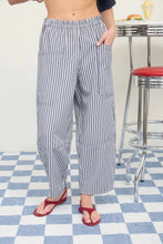 Inevitable Love Striped Pants - Navy