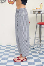 Inevitable Love Striped Pants - Navy