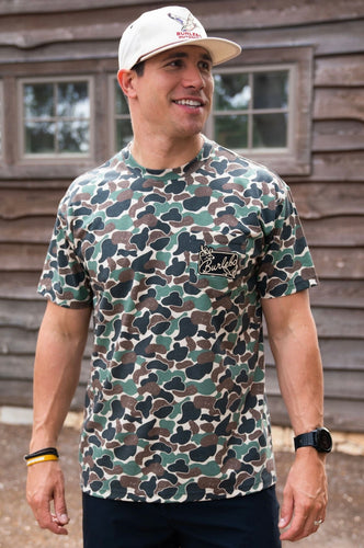 Throwback Camo SS Tee - Burlebo Patch