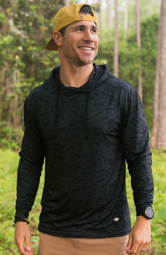 Performance Hoodie - Black Camo