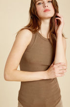 Journey to the Coastline Fitted Rib Tank