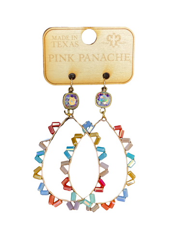 Pink Panache Rainbow of Colors Earrings