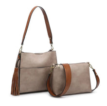 Jen & Co Layla Handbag - Warm Grey/Brown