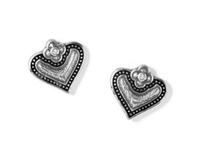 Brighton Luna Heart Mini Post Earrings