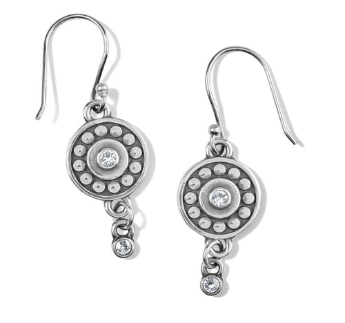 Brighton Pebble Dot Medali Reversible French Wire Earrings